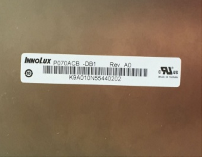 Original P070ACB-DB1 Innolux Screen Panel 7" 600*1024 P070ACB-DB1 LCD Display
